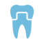 Animated tooth with crown icon
